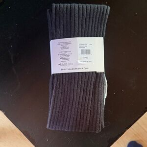 Spiritual Gangster women’s Black Ribbed Leg Warmers pilates or yoga or whatever